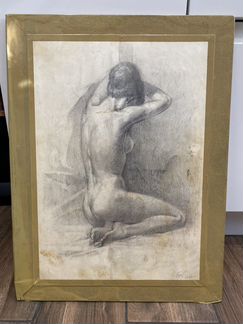 Бумажная картина «Анатомический этюд» 1992г