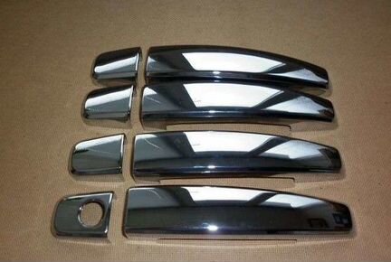 Накладки на ручки дверей Шевроле Авео 06