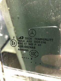 Стекло двери заднее правое Mercedes-Benz Ml-Class