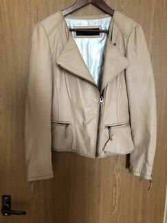 Куртка кожаная zara 53 см по спинке