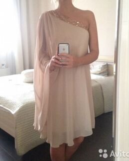 Платье Apart с паетками на одно плечо