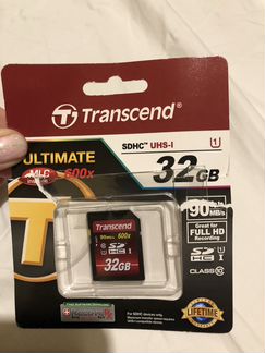 Карта памяти sdhc Transcend 32gb