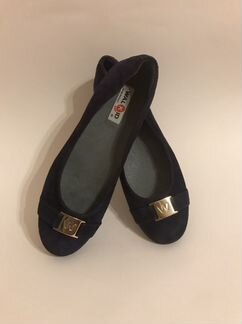 Замшевые балетки