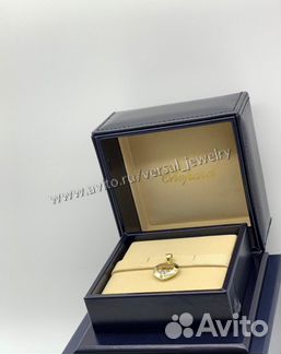 Кулон Подвеска chopard Сердце с плавающими бриллиа