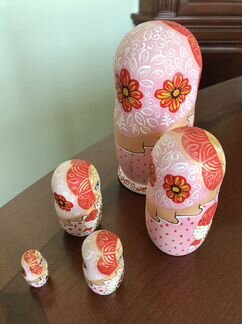Матрешка, ручная работа, авторская, 5 мест, больша