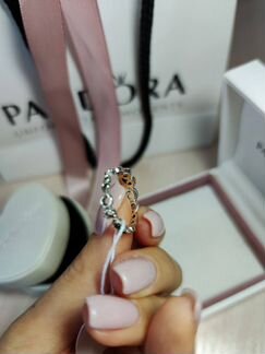 Кольцо ажурное сердце