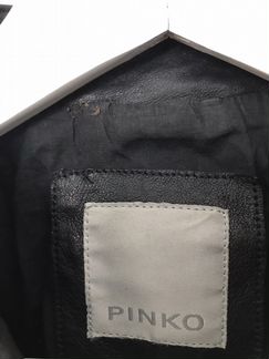 Кожаная куртка Pinko с жабо 44 размер