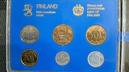 Набор монет финляндии