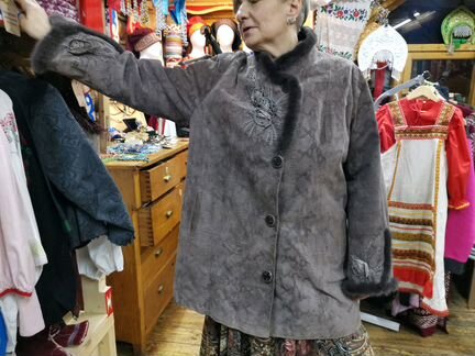 Куртка замшевая из франции