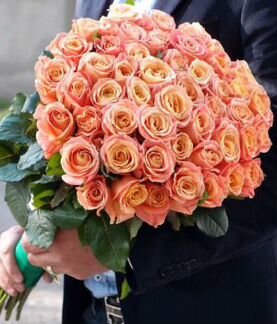 51 персиковая роза