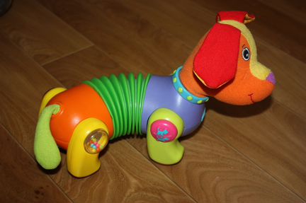 Заводная собака Tiny love, кукольная коляска