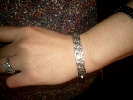 Серебряный чешский браслет 