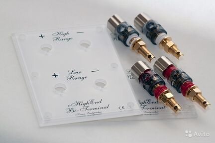 Терминалы акустические позолоченные Дания