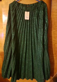 Юбка блестящая