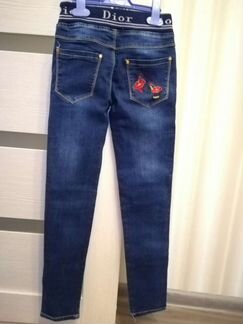 Джинсы для девочки 134-140