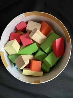 Деревянные кубики ELC 12-36 месяцев