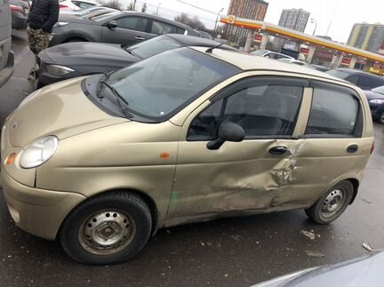 Daewoo Matiz 0.8 МТ, 2010, битый, 125 000 км
