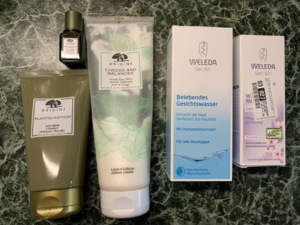 Weleda, origins умывание, тоник, крем для глаз