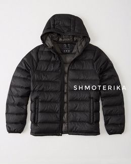 Abercrombie Fitch пуховик стёганый чёрный 126гр