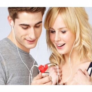 Сплиттер для наушников Сердце (разветвитель)