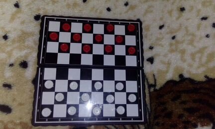 Шашки,шахматы,нарды на магнитной доске(3в1)