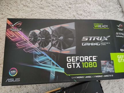 Asus GeForce GTX 1080 strix 8 Gb
