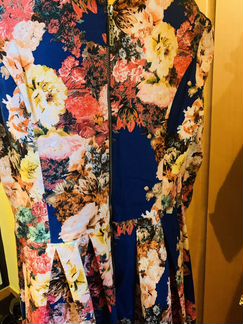 Платье в пол в русском стиле