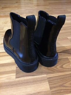 Ботинки calvin klein jeans кож. разнопарки 36/35