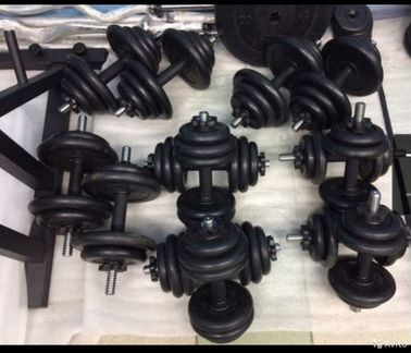 Разборные гантели MB Barbell Atlet от 4,5 до 42 кг