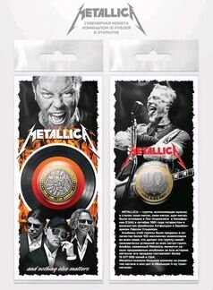 Памятная монета 25 рублей Metallica. Металлик