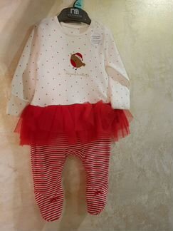 Слип новогодний Mothercare 1-3 новый