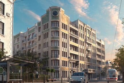 1-к апартаменты, 59.7 м², 2/6 эт.