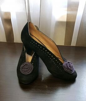 Туфли замшевые